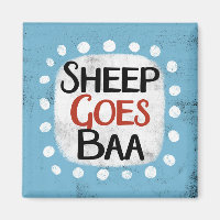 Schaap gaat baa koelkastmagneet