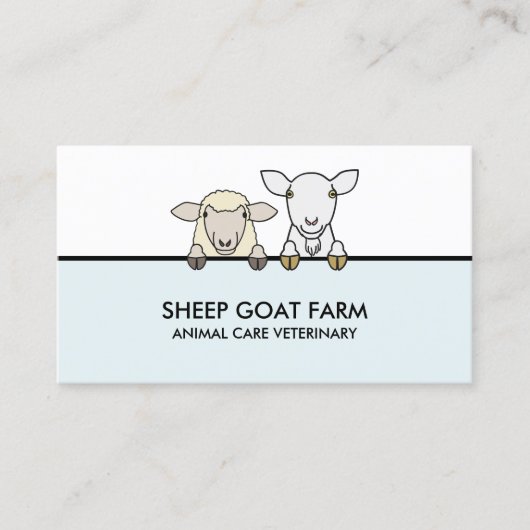 Schaap Geit Dierenarts Visitekaartje (Voorkant)