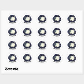 Schaap grappige astronaut woordspeling in de ruimt ronde sticker (Vel)