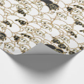 schaap, groot koppel zwart-wit cadeaupapier (Hoek)