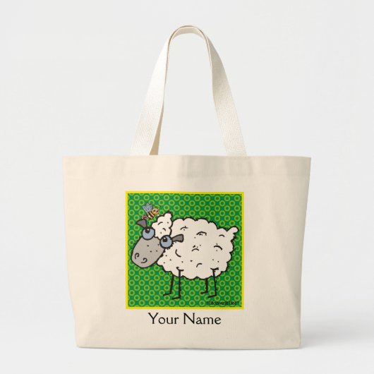 Schaap Grote Tote Bag (Voorkant)