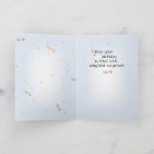 Schaap hart ballon verjaardag kaart (Binnen)