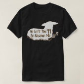 Schaap Hij verliet de 99 om mij te redden T-shirt (Design voorkant)