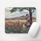 Schaap hoeden vintage muismat (Met muis)