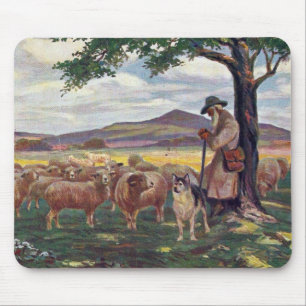 Schaap hoeden vintage muismat