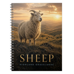 Schaap Hoogland Graslanden Wilde dieren DIER Notitieboek