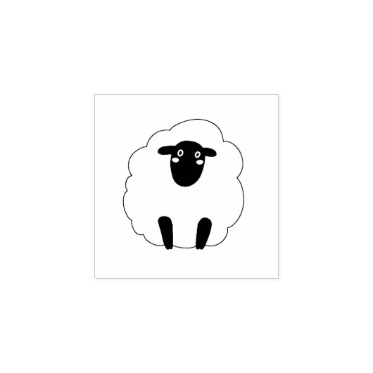 Schaap Hout Art Stamp Rubberstempel (Afrduk)