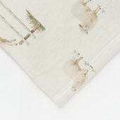 Schaap Houten Plot landbouw Fleece Deken (Hoek)