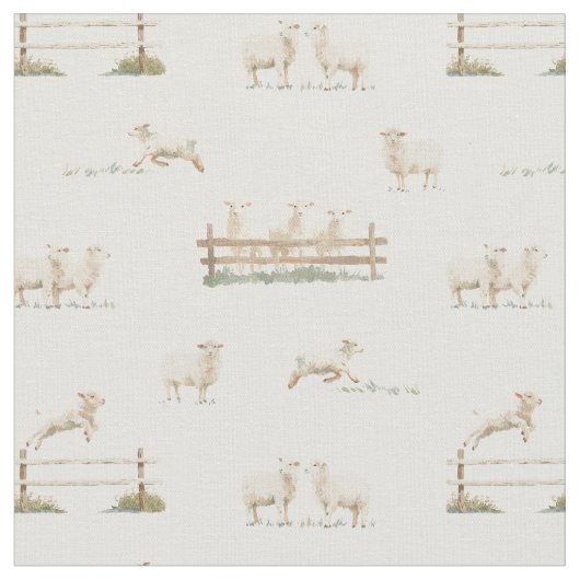 Schaap Houten Plot landbouw Stof (Close Up)