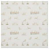 Schaap Houten Plot landbouw Stof (Swatch)