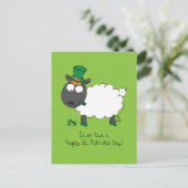 Schaap Iers Grappig St. Patrick's Day Briefkaart (Staand voorkant)