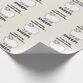 Schaap, ik kan mezelf warme schapen houden cadeaupapier (Hoek)