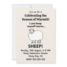 Schaap, ik kan mezelf warme schapen houden