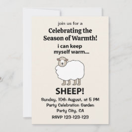 Schaap, ik kan mezelf warme schapen houden kaart