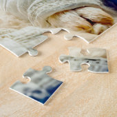 Schaap in astronautenpak zwevend in de ruimte legpuzzel (Zijkant)