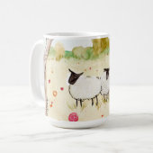 Schaap in de wei koffiemok (Voorkant links)