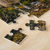 Schaap in heide met jeneverbes legpuzzel (Zijkant)
