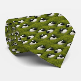Schaap in het veld, stropdas