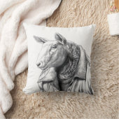 Schaap in jeans jas (sneeuw) kussen (Deken)