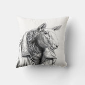 Schaap in jeans jas (sneeuw) kussen (Achterkant)