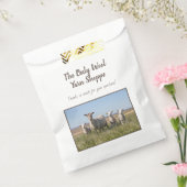 Schaap in veld fotosjabloon klant dank u bedankzakje (Gezegeld)