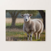 Schaap in weide Puzzel Legpuzzel (Horizontaal)