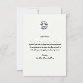 Schaap Is Heel Erg Schattig Schaap Knuffel Platte  Bedankkaart (Achterkant)