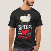 Schaap is Mijn Spirit Dier Liefde Schattige, Schap T-shirt (Voorkant)