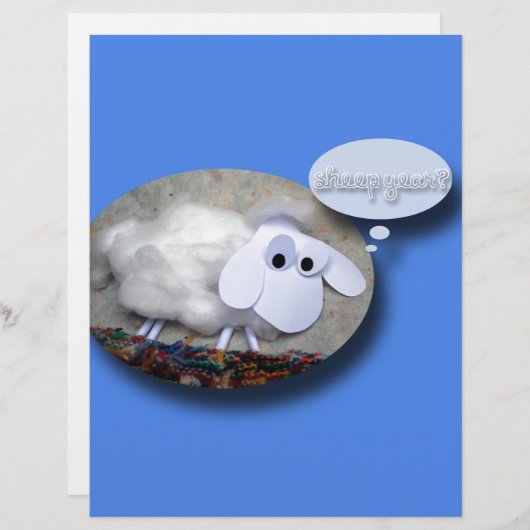 Schaap Jaar? Chinese Nieuwjaars Verjaardag St (Voorkant / Achterkant)