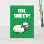 Schaap! Je bent 65! Funny 65th Birthday Kaart<br><div class="desc">Schaap! Je bent 65! Grappig 65th Birthday Card. Een geweldig wenskaart voor iemand die 65 wordt. Deze cartoon schaap is perfect voor een boer,  schaap of iemand met een gevoel van humor. Een schattig cartoon lammetje op een groene achtergrond. Een grappige oowe tekening.</div>