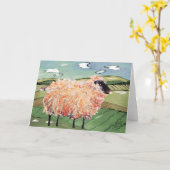 schaap kaart (Gele Bloem)