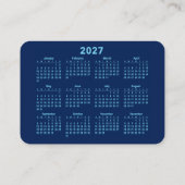 Schaap kalender 2027 visitekaartje (Achterkant)