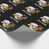 Schaap Kebab Funny Shish Kebab Pun Dark BG Cadeaupapier (Hoek)