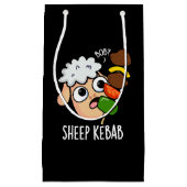Schaap Kebab Funny Shish Kebab Pun Dark BG Klein Cadeauzakje (Voorkant)