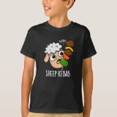 Schaap Kebab Funny Shish Kebab Pun Dark BG T-shirt (Voorkant)