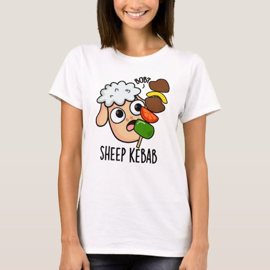 Schaap Kebab Funny Shish Kebab Pun T-shirt (Voorkant)