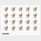 Schaap Kebab Grappige Shish Kebab Spelling Ronde Sticker (Vel)