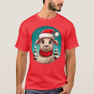Schaap kerstjongen t-shirt