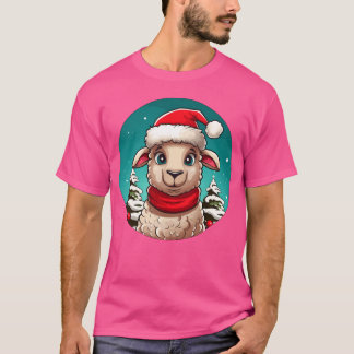 Schaap kerstjongen t-shirt