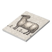Schaap Lam Boerderij Dier Vintage Notitieblok (Linkerzijde)