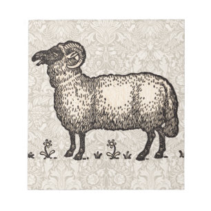 Schaap Lam Boerderij Dier Vintage Notitieblok