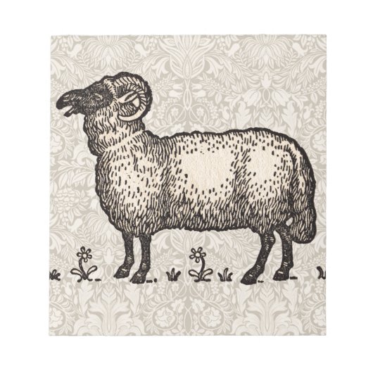 Schaap Lam Boerderij Dier Vintage Notitieblok (Voorkant)