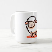 Schaap, Lam, Cartoon Koffiemok (Voorkant links)