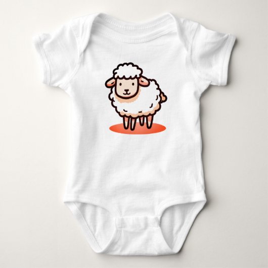 Schaap, Lam, Cartoon Romper (Voorkant)