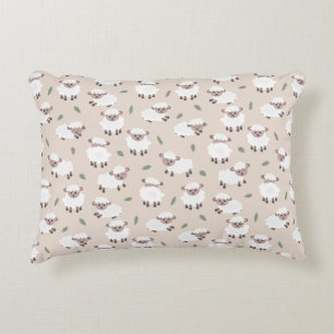 Schaap & Lam Cute Geslacht Neutrale Baby Nursery Accent Kussen