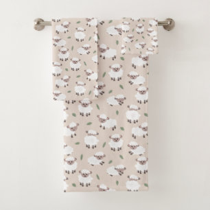Schaap & Lam Cute Geslacht Neutrale Kinderen Jonge Bad Handdoek