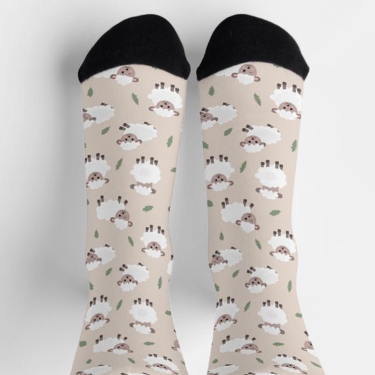 Schaap & Lam Cute Handgetekende Dieren Sokken (Top)