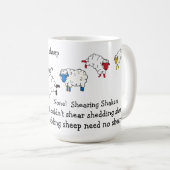 Schaap/Lam Scheren Tong-twister gedicht Koffiemok (Voorkant rechts)