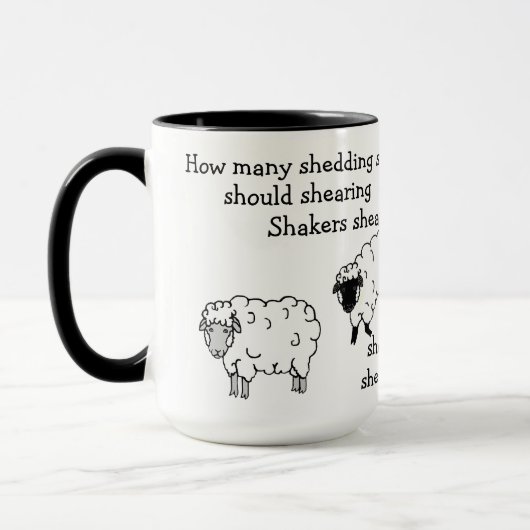 Schaap/Lam Scheren Tong-twister gedicht Mok (Links)