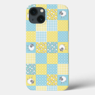 Schaap, Land Faux Patchwork iPad Case-Mate Hoesje